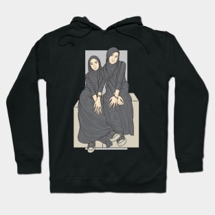 Hijab Girls In Balck Outfit Hoodie